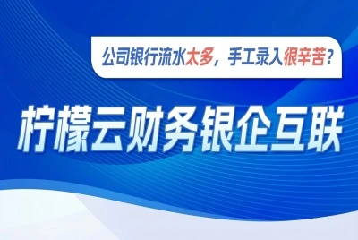 柠檬云财务银企互联：自动同步流水，智能凭证生成，提升财务效率！